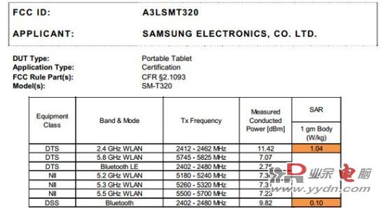 三星GALAXY Tab Pro 8.4曝光 或2月发布