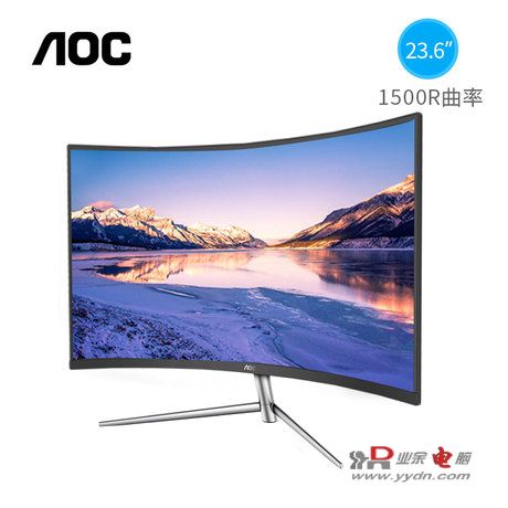 AOC C24V1H 24英寸曲面屏显示器评测